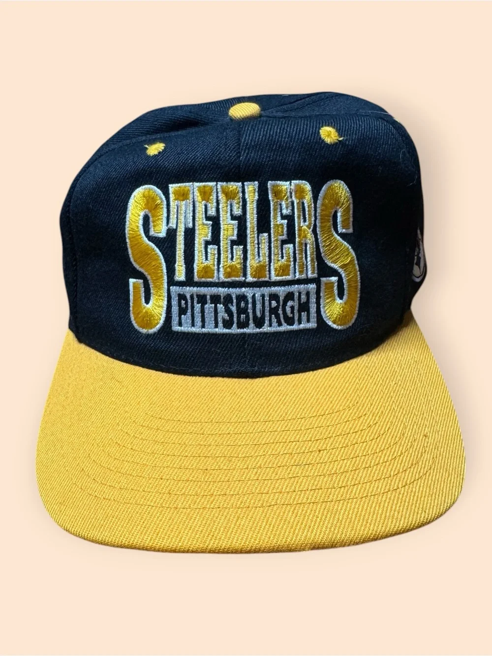 Vintage Pittsburgh Steelers 1990s SnapBack Hat Wool Drew Pearson 90s Vtg NFL